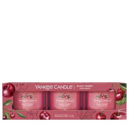 Yankee Candle 3 Pack Mini Candle Black Cherry (367g)