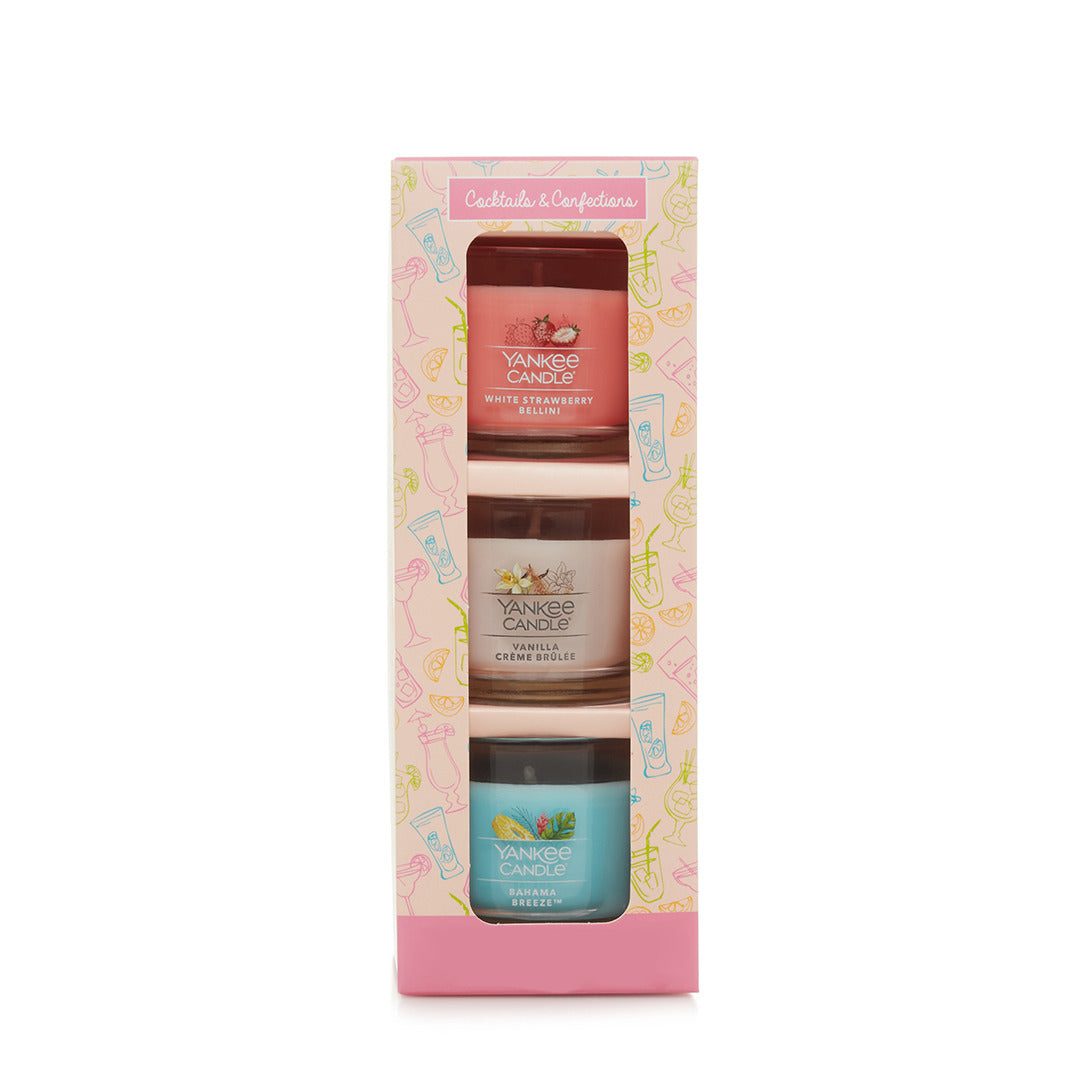 Yankee Candle 3 Pack Mini Candle Cocktails & Confections (367g)
