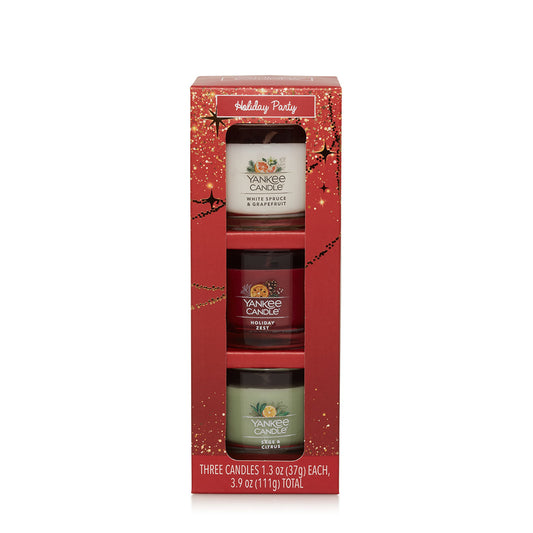 Yankee Candle 3 Pack Mini Candle Holiday Party (367g)