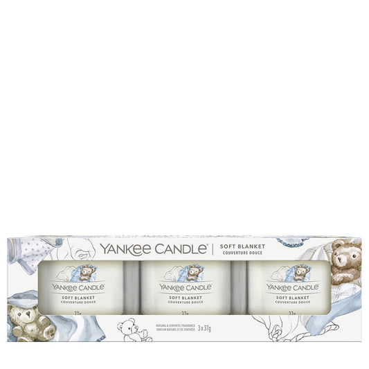 Yankee Candle 3 Pack Mini Candle Soft Blanket (367g)