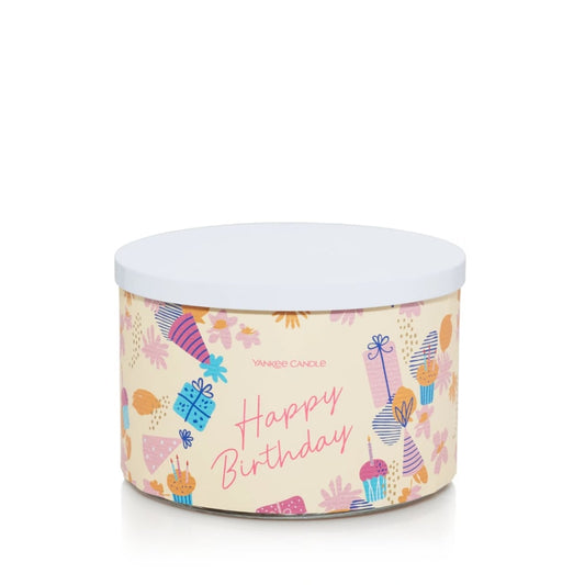 Yankee Candle 3 Wick Candles Vanilla Cupcake - Happy Birthday (876g)