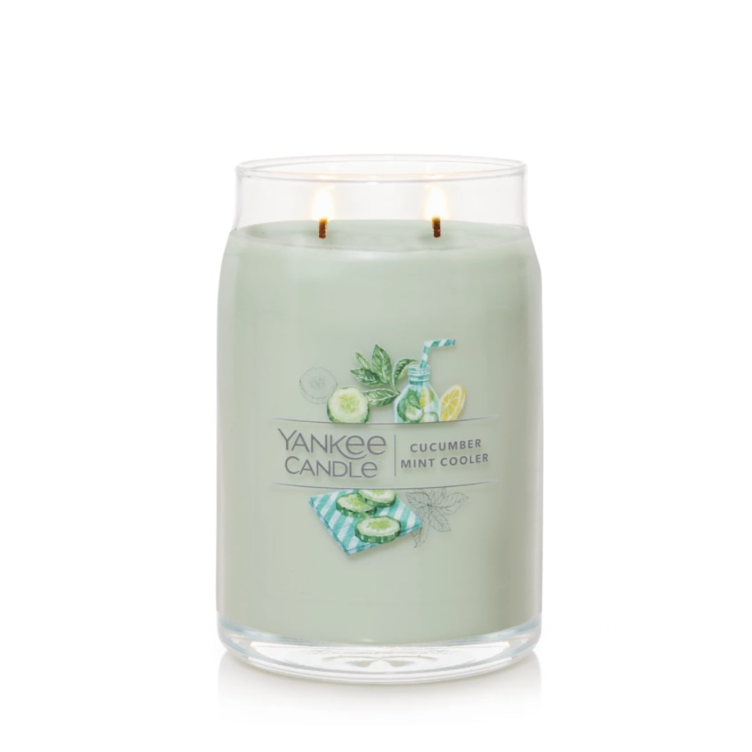 Yankee Candle Signature Large Jar 2 Wick Cucumber Mint Cooler (1183g)