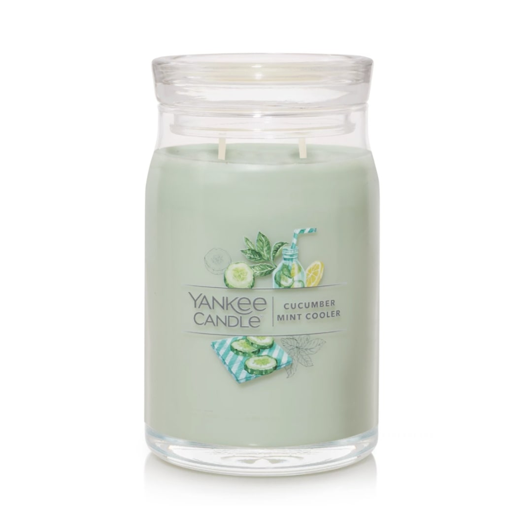 Yankee Candle Signature Large Jar 2 Wick Cucumber Mint Cooler (1183g)