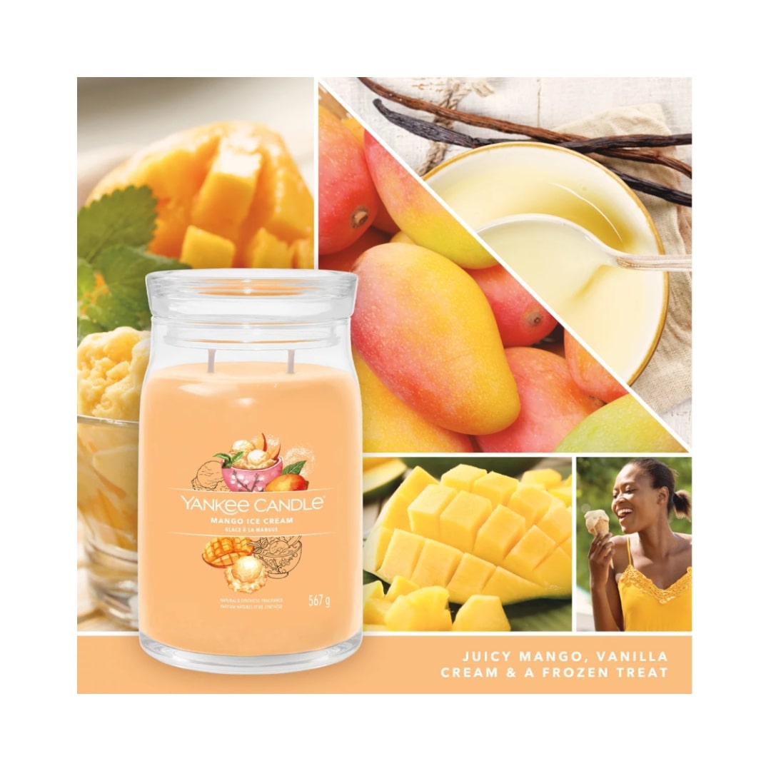 Yankee Candle Signature Large Jar 2 Wick Mango Ice Cream (1183g)